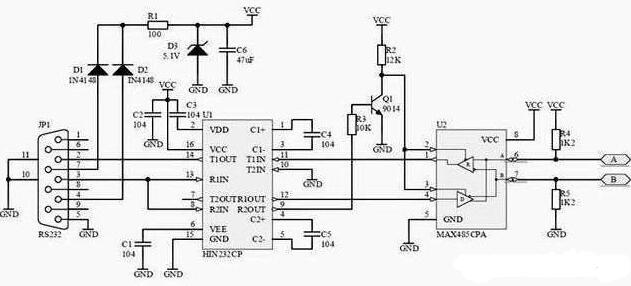 RS232接口的定義 安徽得潤電氣技術(shù)有限公司，主營：高低壓開關(guān)柜，高低壓無功補償柜，消弧消諧設(shè)備，自動化控制系統(tǒng)柜  全國統(tǒng)一客服熱線：400-0551-777